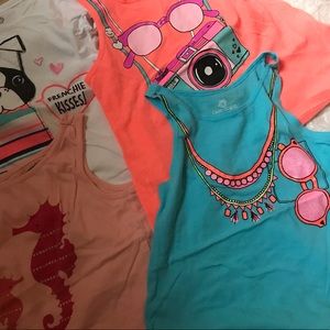 3T-4T long AND short sleeve shirts for girls.